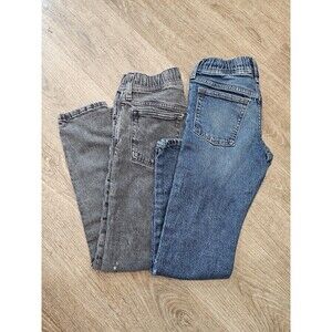 Gap Kids Boys Bundle Demin Jeans Straight Leg Elastic Waist Size Large